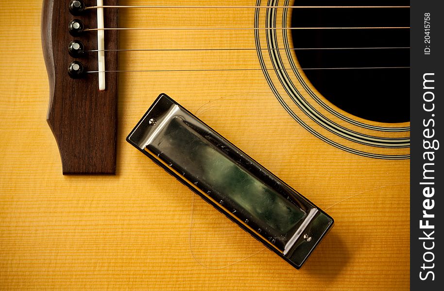 Harmonica And Acoustic Guitar