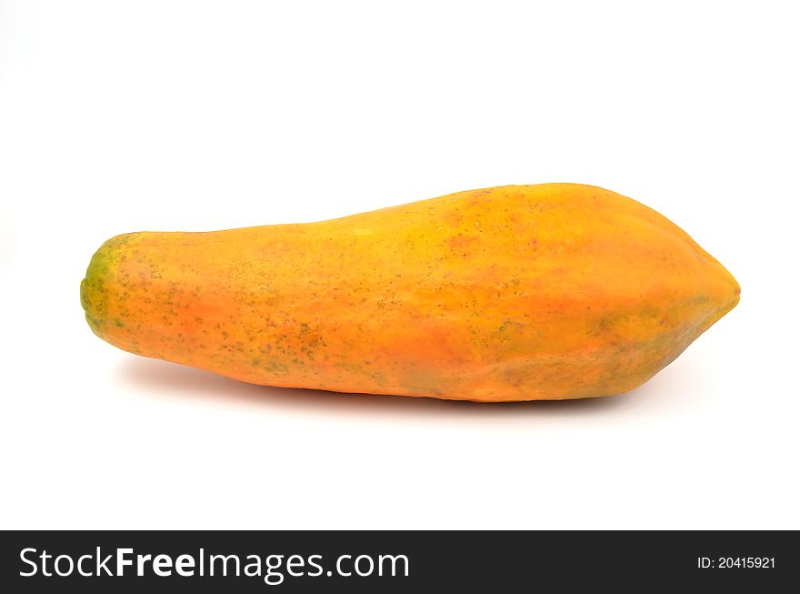 Papaya isolated