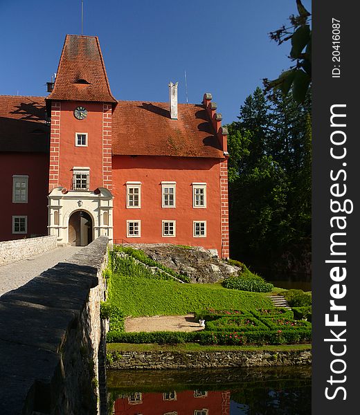 Castle Cervena lhota in Czech Republic