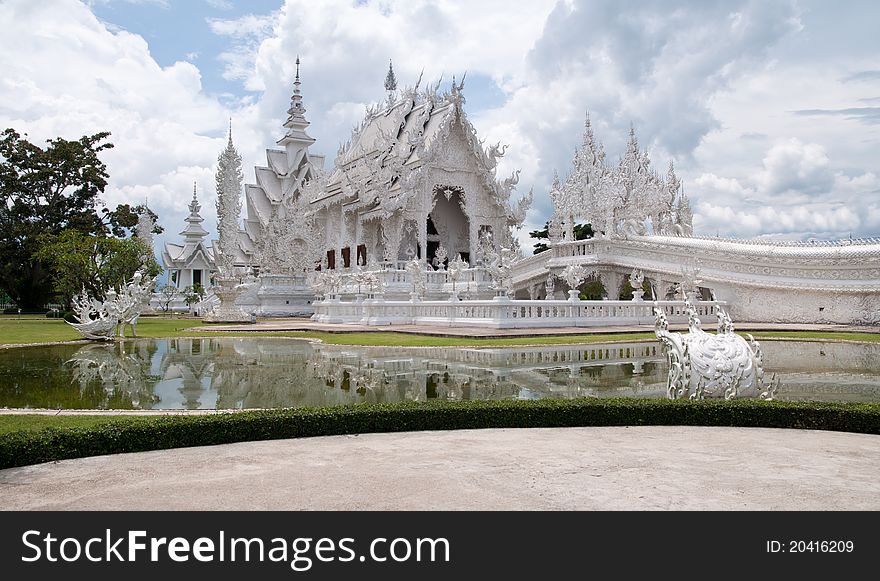 Famous White Church In Wat Rong Khun