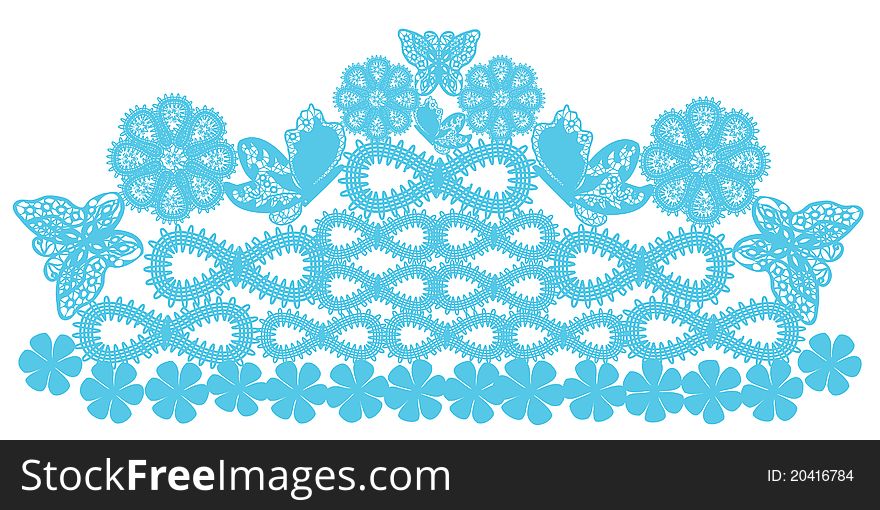 Lace pattern black and white background. Lace pattern black and white background