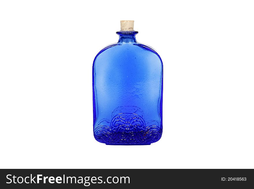 Blue Medicine Bottle