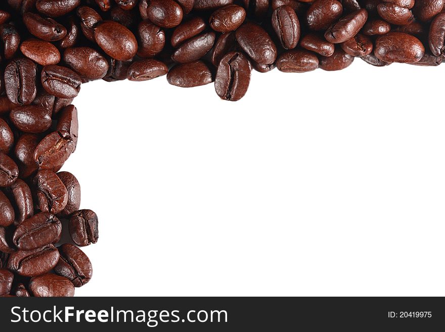 Coffee Beans Isolated Frame