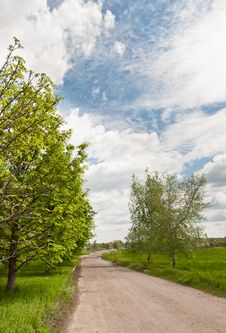 Road In A Ukrainian Village Royalty Free Stock Photography Road In A Ukrainian Village Royalty Free Stock Photography