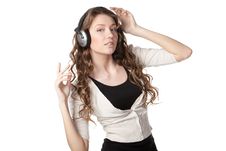 Listening To The Music Stock Photography Listening To The Music Stock Photography