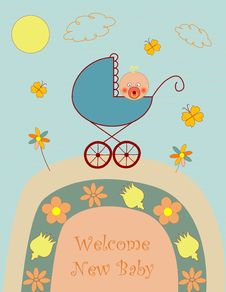 Welcome New Baby Boy Stock Images Welcome New Baby Boy Stock Images