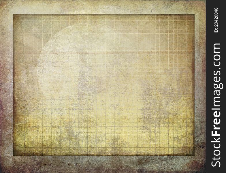 Textural old Background With drawing elements