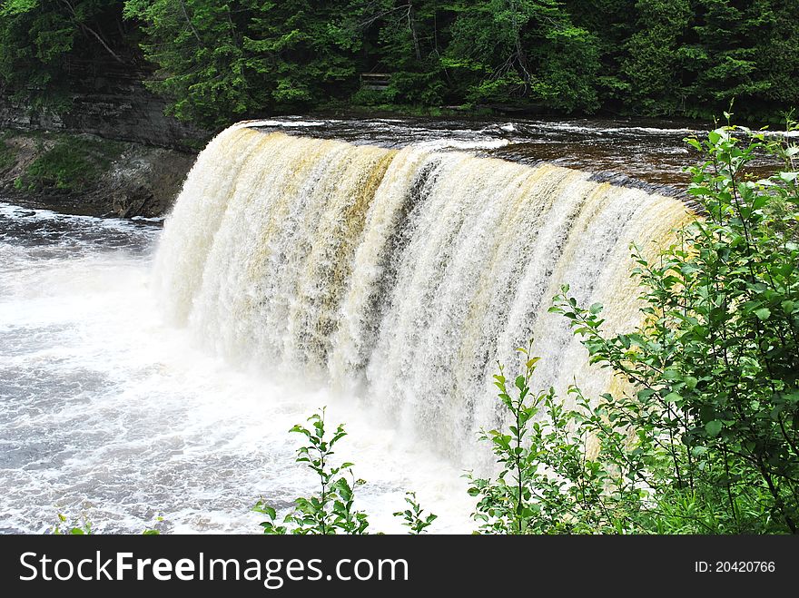 Tahquamenon Falls located in Northern Michigan.