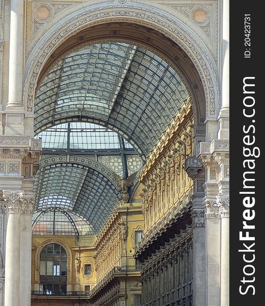Milano, the city of Luxe. The famous covered gallery full of luxurious shops and cafÃ©s. Milano, the city of Luxe. The famous covered gallery full of luxurious shops and cafÃ©s.