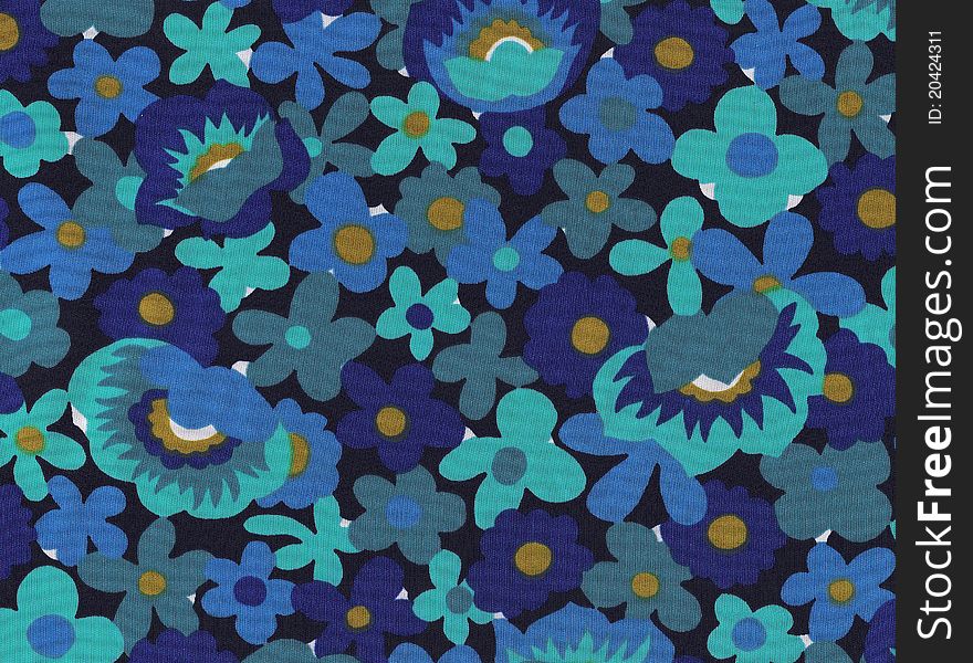 Abstract flower pattern in blue , illustration background. Abstract flower pattern in blue , illustration background