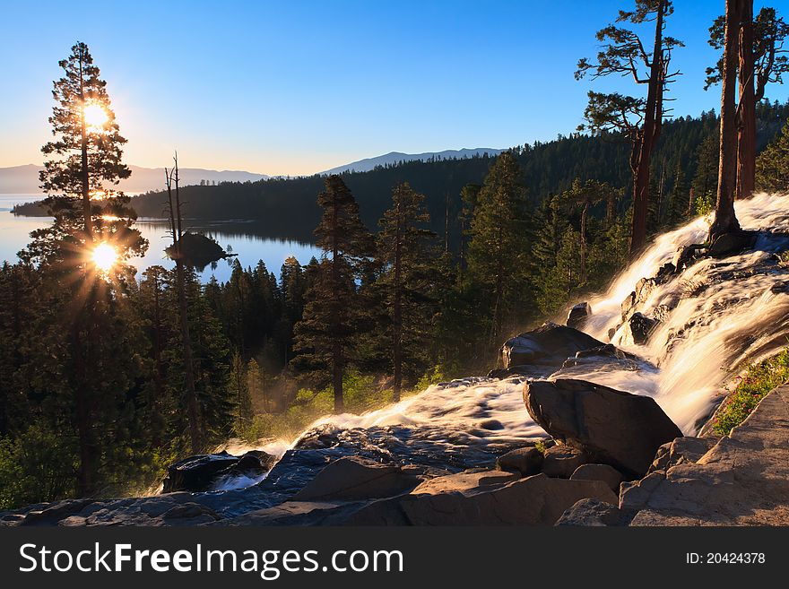 Sunrise over Emerald Bay, Lake Tahoe