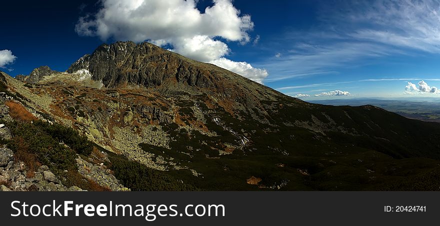 View of high Tatra Mountains in Slovak. View of high Tatra Mountains in Slovak.