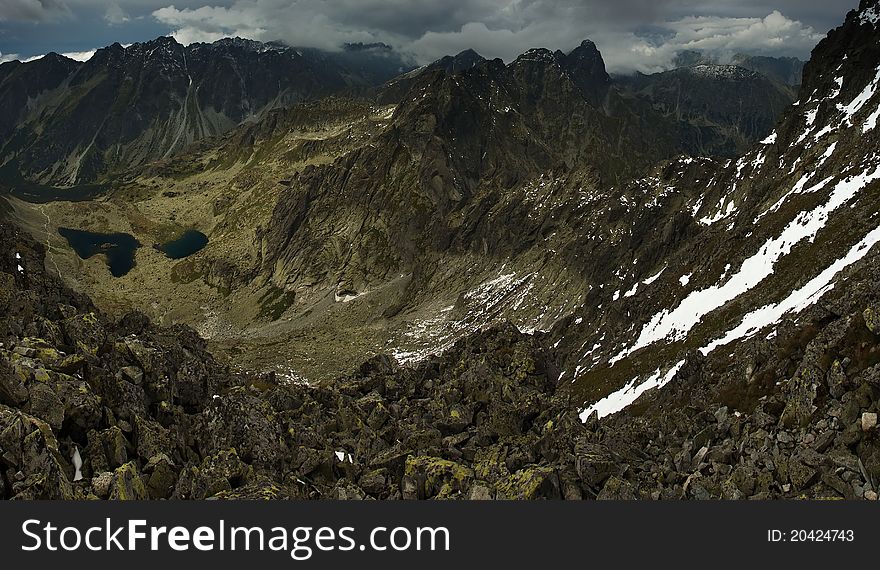 View of high Tatra Mountains in Slovak. View of high Tatra Mountains in Slovak.