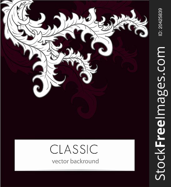 Vector dark background with white pattern. Vector dark background with white pattern