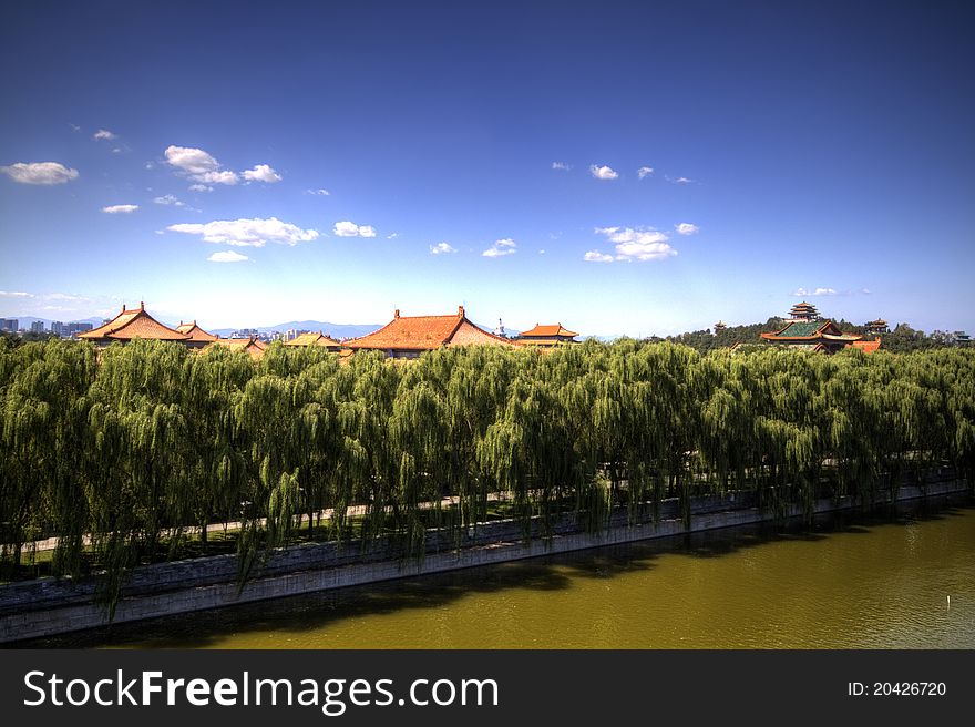 The Forbidden City in China,the Imperial Palace.