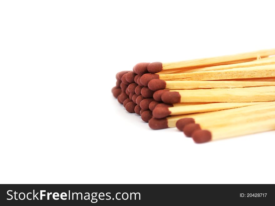 Matches isolated on white background.