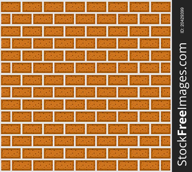 Illustration cartoon brick wall vector file. Illustration cartoon brick wall vector file