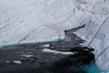 Small River On Glacier Royalty Free Stock Photography Small River On Glacier Royalty Free Stock Photography