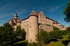 Castle In Wursburg, Germany Royalty Free Stock Images