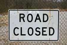 Road Closed Sign Stock Photography Road Closed Sign Stock Photography