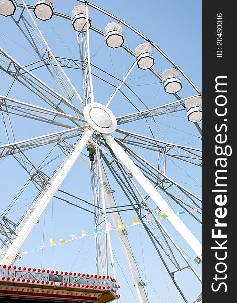 Details of a ferris wheel