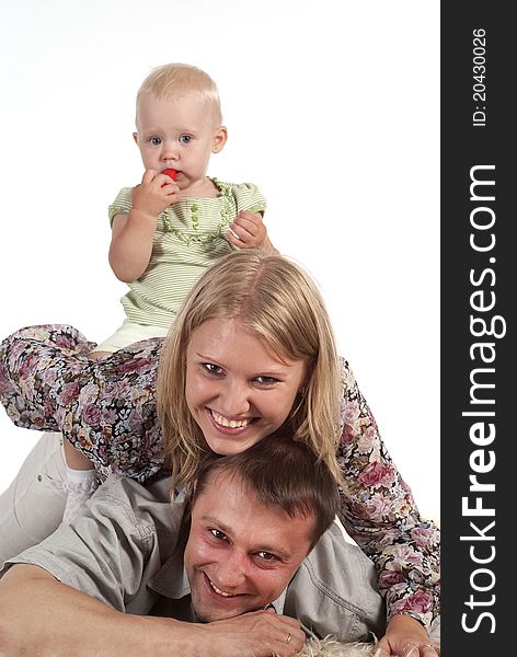 Family on a carpet