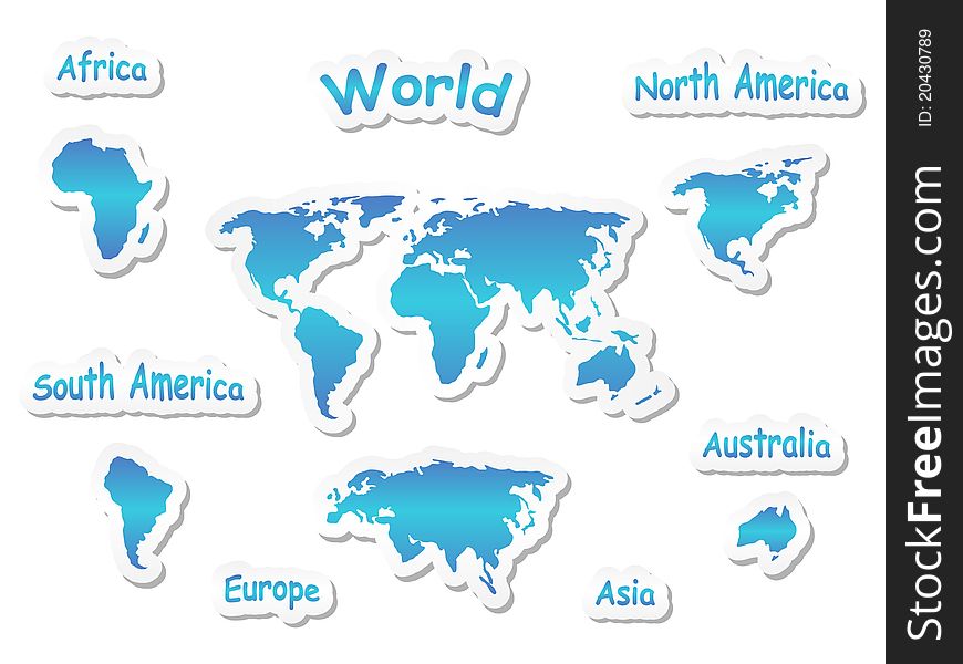 World Map Icons