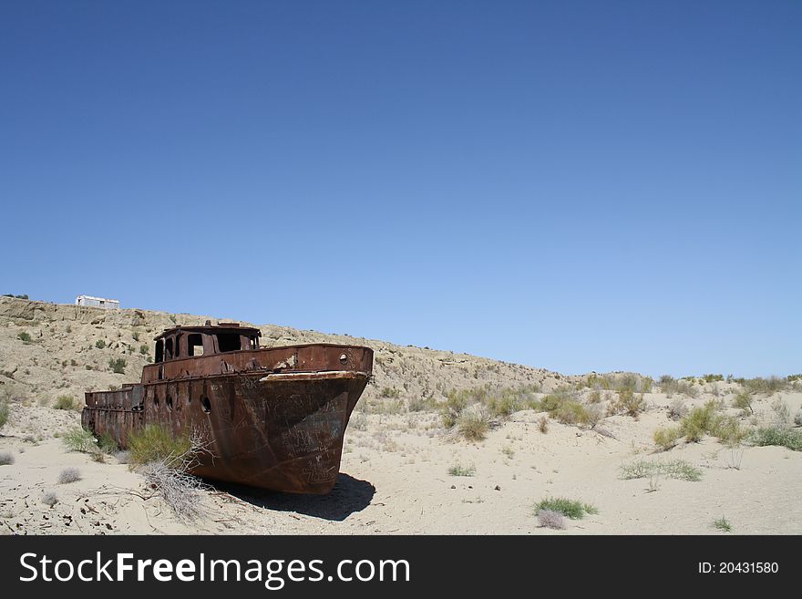 Ship in the Desert (previously the Aral Sea)