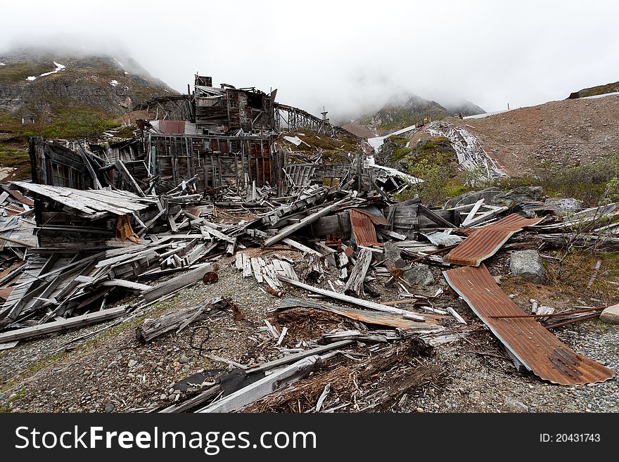 Old abandoned mine in Alaska