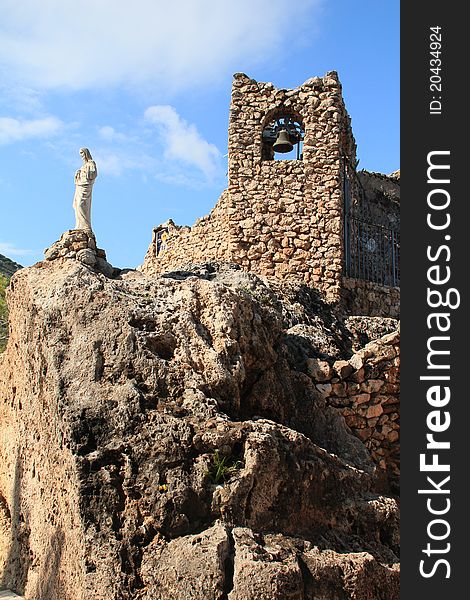 Small old churh in Mijas town. Small old churh in Mijas town