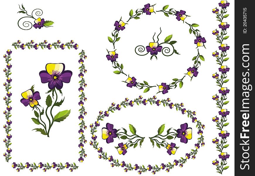 Decor With Pansies