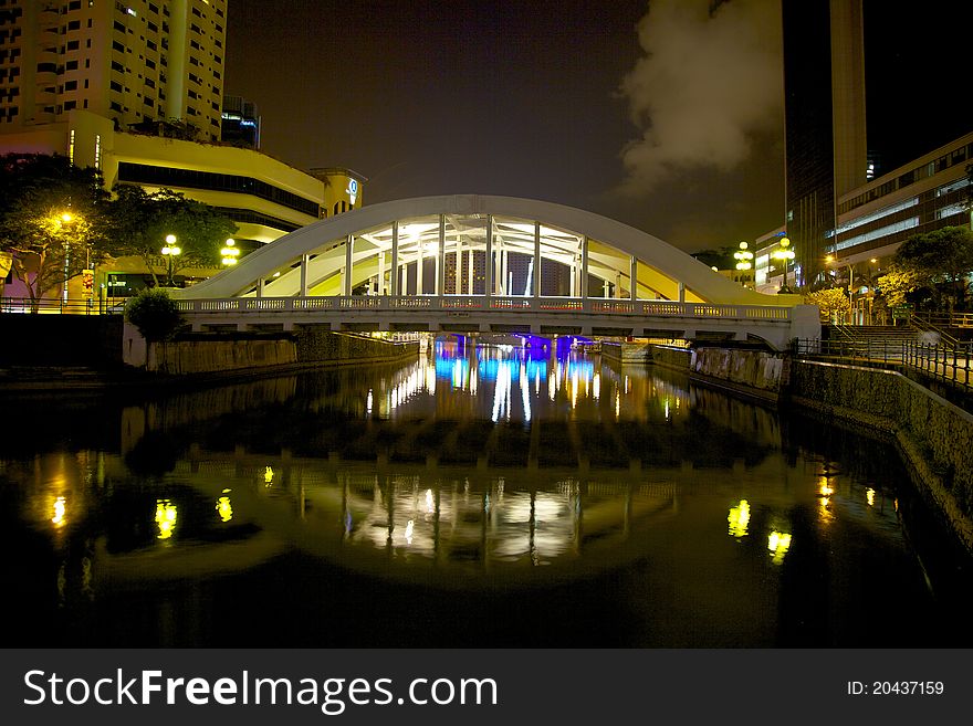 Singapore City At Night