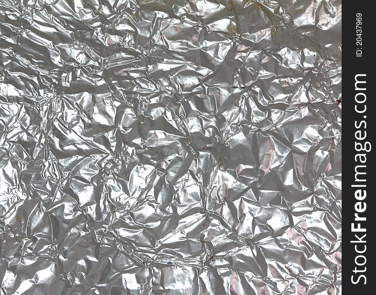 Aluminum foil texture for background