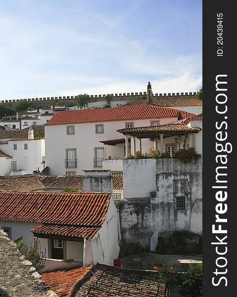 Small Historical European town Obidos
