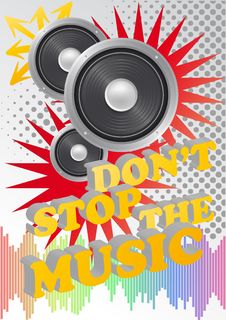 Don T Stop The Music Royalty Free Stock Photos