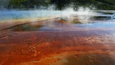 Yellowstone: Grand Prismatic Steam Rising Royalty Free Stock Images Yellowstone: Grand Prismatic Steam Rising Royalty Free Stock Images