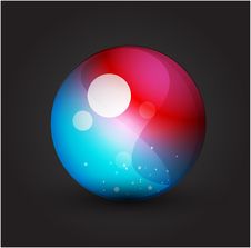 Abstract Vector Sphere Button Royalty Free Stock Images