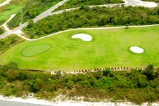 Golf Course From Above Stock Photography Golf Course From Above Stock Photography
