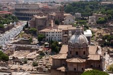 Rome View From Vittoriano Stock Photo Rome View From Vittoriano Stock Photo