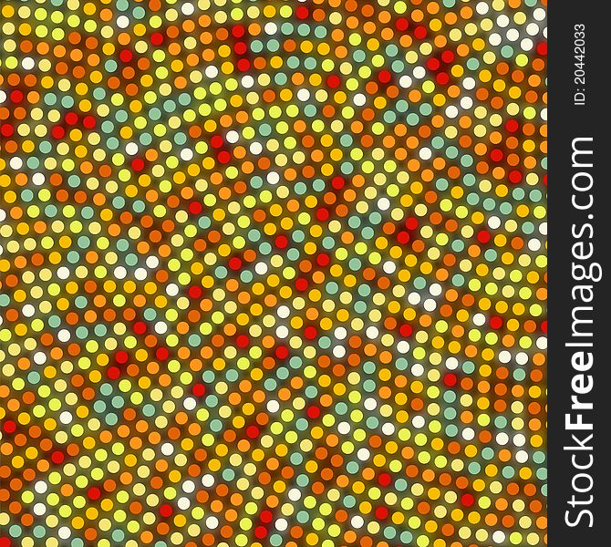 Abstract rounded pixel points mosaic. EPS 8