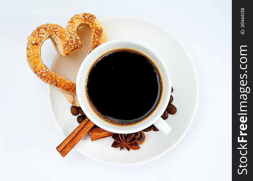 Cookies and cup of coffee