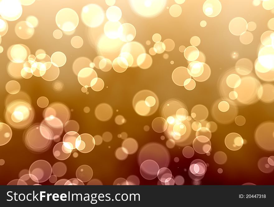 Golden bokeh