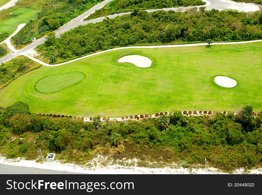 Golf Course From Above