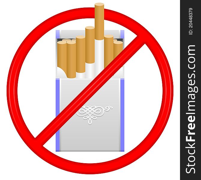 No smoking sign in vector