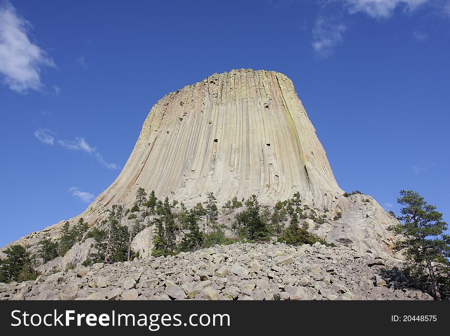 Devils Tower National Monument in Wyoming, USA