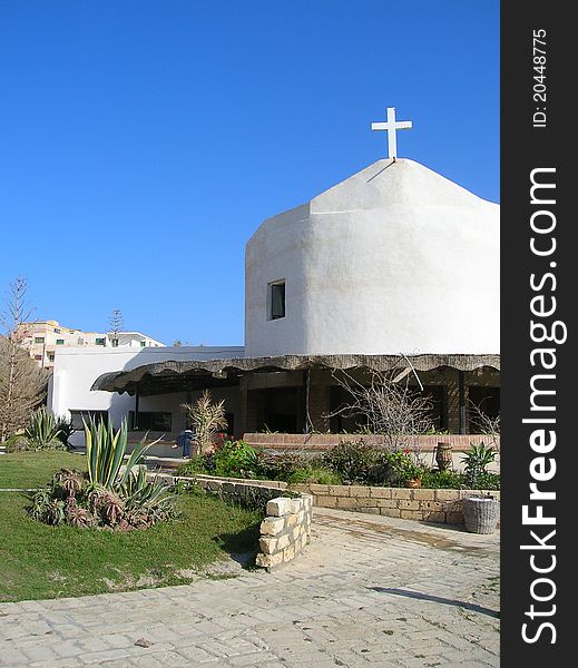 White Cross in a Garden