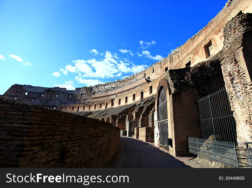 Interior Rome Colosseum