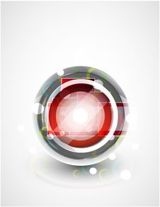 Glass Sphere Vector Abstract Background Royalty Free Stock Photography