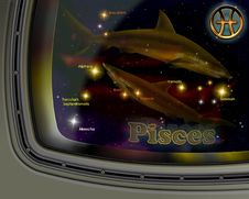 Constellation Pisces Royalty Free Stock Photography