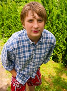 Portrait Of Teenage Boy Stock Image